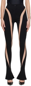 Mugler Illusion Legging In B99n1 Black/nude01