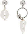 JUSTINE CLENQUET SILVER RICHIE EARRINGS