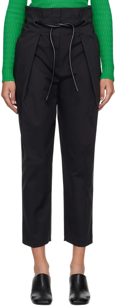 3.1 Phillip Lim Origami Pleated Trousers In Black