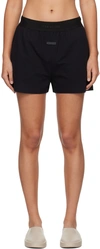 FEAR OF GOD BLACK 'THE LOUNGE' SHORTS