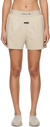 FEAR OF GOD TAUPE 'THE LOUNGE' SHORTS