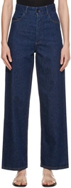 Baserange High-waisted Straight-leg Jeans In Blue