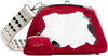 VAQUERA RED DESTROYED PURSE