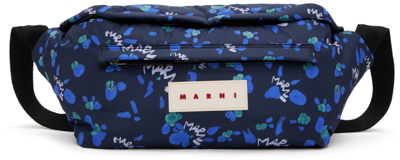 Marni Blue Large Marsupio Pouch In 00b80 Ink