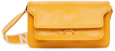 Marni Soft Trunk E/w Shoulder Bag In 00r31 Light Orange