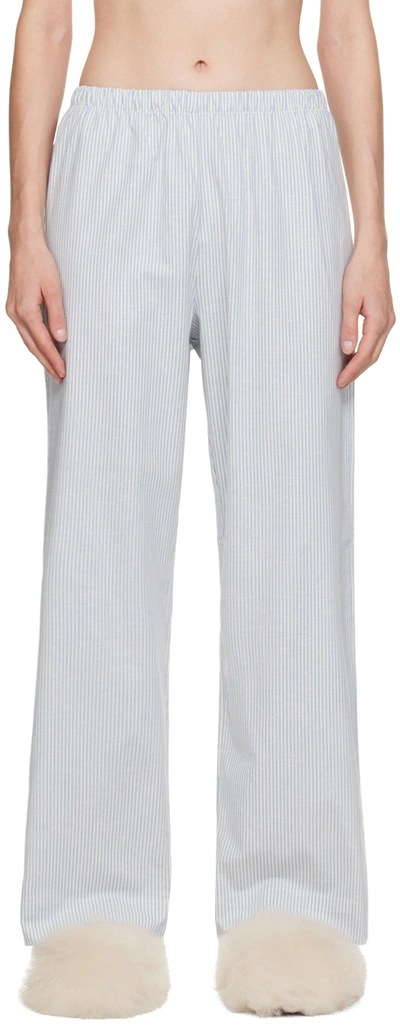 Baserange Blue Ole Lounge Pants In Stripe