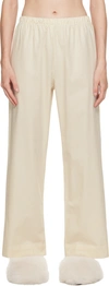 BASERANGE OFF-WHITE OLE LOUNGE PANTS