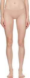 Baserange Two-pack Black & Beige Enna Thongs In Black/haptic
