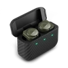 Master & Dynamic ® Mw09 Wireless Earphones In Green/kevlar® Fiber Case