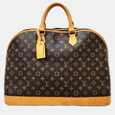 Pre-owned Louis Vuitton Alma Voyage Mm In Brown