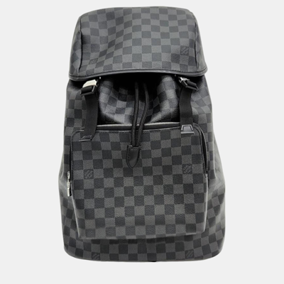 Pre-owned Louis Vuitton Graphite Jack Backpack N40005 In Black