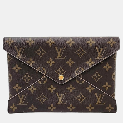 Pre-owned Louis Vuitton Pochette Kirigami Clutch In Brown