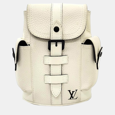 Pre-owned Louis Vuitton Christopher Xs In White