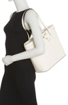 Kate Spade Hayes Medium Tote In Parchment.