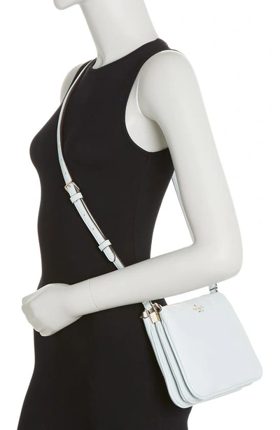 Kate Spade Leila Triple Gusset Crossbody Bag In Hazy Morning