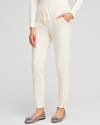 Chico's Luxe Cashmere Blend Ankle Pants In English Cream Size 4 |  Zenergy In Ivory