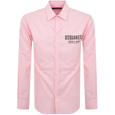 Dsquared2 Ceresio 9 Long Sleeve Shirt Pink