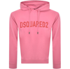 DSQUARED2 DSQUARED2 LOGO PULLOVER HOODIE PINK
