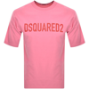 Dsquared2 Loose Fit T Shirt Pink