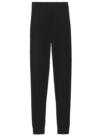 Saint Laurent Cashmere Leggings In Black