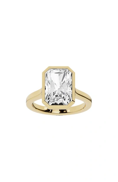 Jennifer Fisher Radiant Lab Created Diamond Solitaire Ring In 18k Yellow Gold