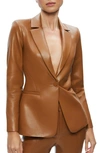 ALICE AND OLIVIA MACEY FAUX LEATHER BLAZER