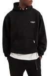 Represent Black Hoodie With Logo Lettering Detail On The Front And Maxi Logo Print On The Rear In Cotton Man In Black