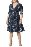 Kiyonna Signature A-line Wrap Dress In Open Miscellaneous