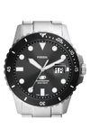 Fossil Dive 42mm Watch In Silver