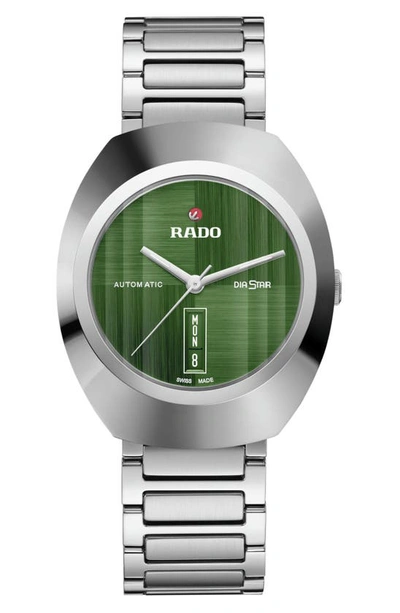 Rado Diastar Original Automatic Bracelet Watch, 38mm In Green