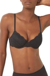 Etam Idole No. 4 Underwire Demi Bra In Black