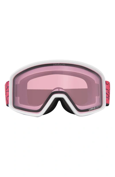 Dragon Dxt Otg 59mm Snow Goggles In Drippy Ll Light Rose