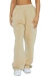 Naked Wardrobe Make You Sweat Oversize Sweatpants In Light Beige