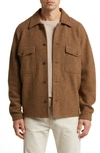 Buck Mason Felted Merino Wool Field Shirt In Santa Fe Dust