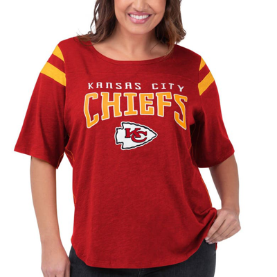 G-iii 4her By Carl Banks Red Kansas City Chiefs Plus Size Linebacker T-shirt