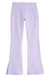 Zella Girl Kids' Restore Soft Split Hem Pants In Purple Secret