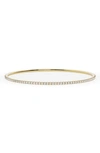 JENNIFER FISHER JENNIFER FISHER 18K GOLD ROUND LAB CREATED DIAMOND TENNIS BANGLE BRACELET