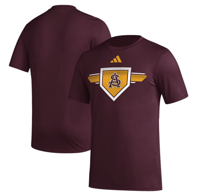 Adidas Originals Adidas Maroon Arizona State Sun Devils 2023/24 Aeroready Homeland Plate Pregame T-shirt