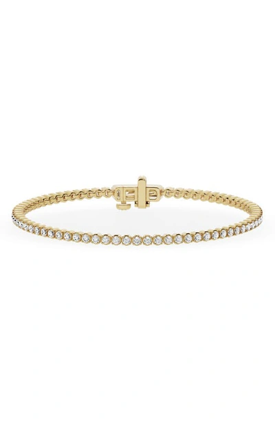 Jennifer Fisher Round Lab Created Diamond Tennis Bracelet In 18k Yellow Gold