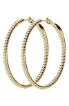 Jennifer Fisher Lab Created Diamond Hoop Earrings In 18k Yellow Gold