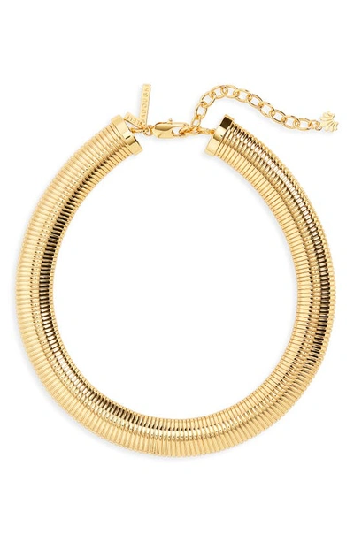 Lele Sadoughi Snake Chain Necklace In Gold
