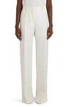 VALENTINO WOOL & SILK WIDE LEG PANTS