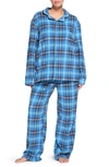 Skims Gender Inclusive Plaid Pajamas In Blue Plaid