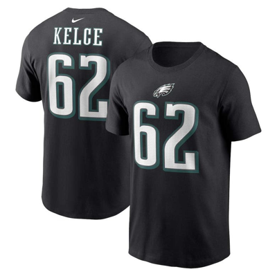 Nike Men's  Jason Kelce Black Philadelphia Eagles Player Name And Number T-shirt