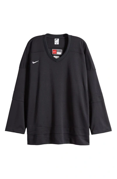Nike Authentics V-neck Hockey Jersey In Black