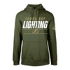 LEVELWEAR LEVELWEAR OLIVE TAMPA BAY LIGHTNING DELTA PODIUM FLEECE PULLOVER HOODIE