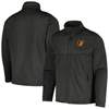 DUNBROOKE DUNBROOKE  HEATHER BLACK BALTIMORE ORIOLES EXPLORER FULL-ZIP JACKET