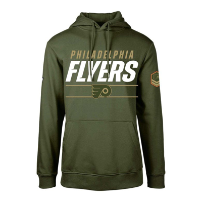 Levelwear Olive Philadelphia Flyers Podium Fleece Pullover Hoodie