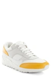 Saint Laurent Bump Colour-block Sneakers In Yuka Yellow/ Blanc Op