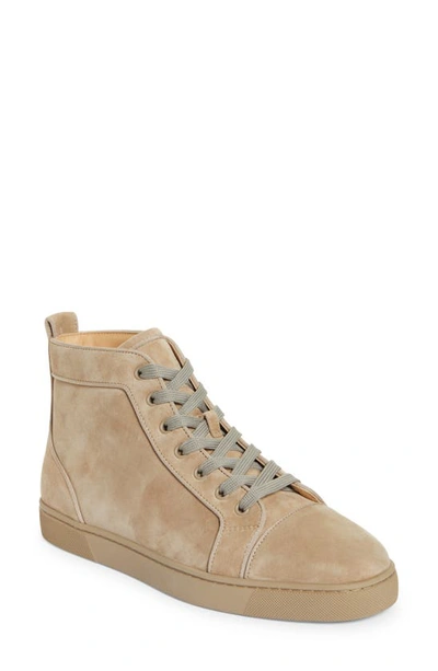 Christian Louboutin Louis Orlato High Top Sneaker In F702 Saharienne